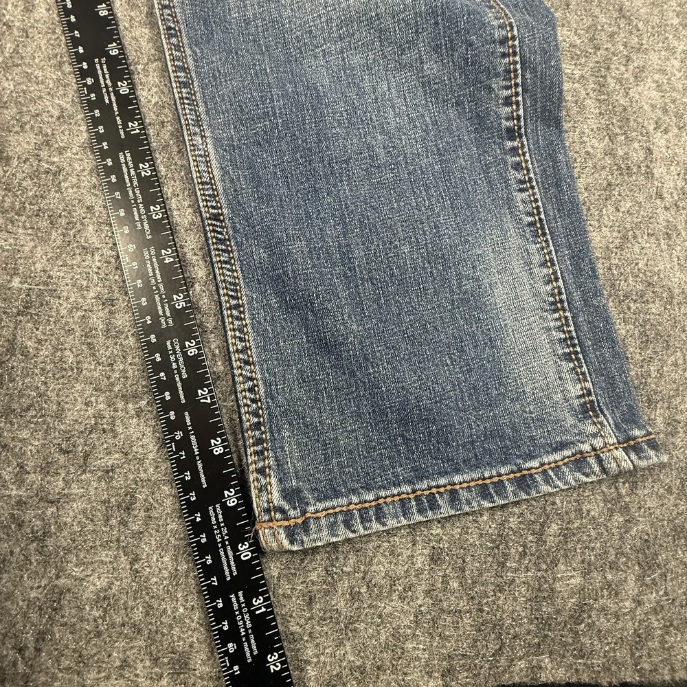 Wrangler Retro Slim Straight Jeans Men 36x30 Medium Wash Blue Denim Western - Picture 4 of 6